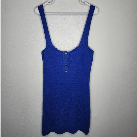 Free People Short & Sweet Mini Dress in Mazarine Pullover Sweater Knit Revolve - Picture 10 of 11